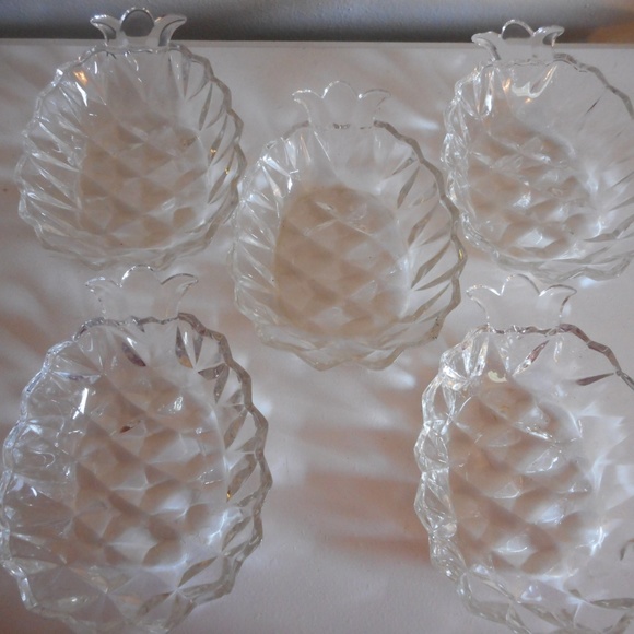 Vintage Pressed Glass Pineapple bowl dish Jewelry - Picture 7 of 7
